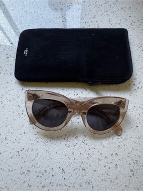 Phoebe Philo Celine Light Pink Translucent Cat-Eye Sunglasses